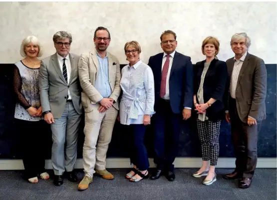 The founding board members included: Christine Morgan, Derek McCormack, Fredrik Lindencrona, Louise Bradley, Anil Thapliyal, Laurianne Reinsborough, and Fran Silvestri (left to right).